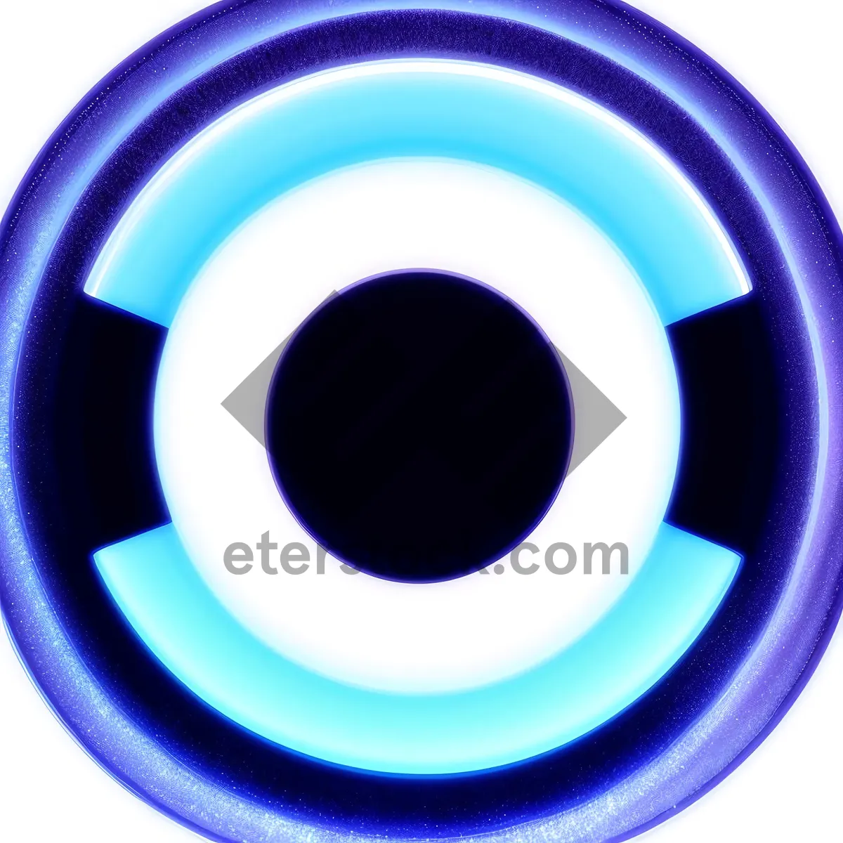 Picture of Shiny Black Button Set with Reflective Glass