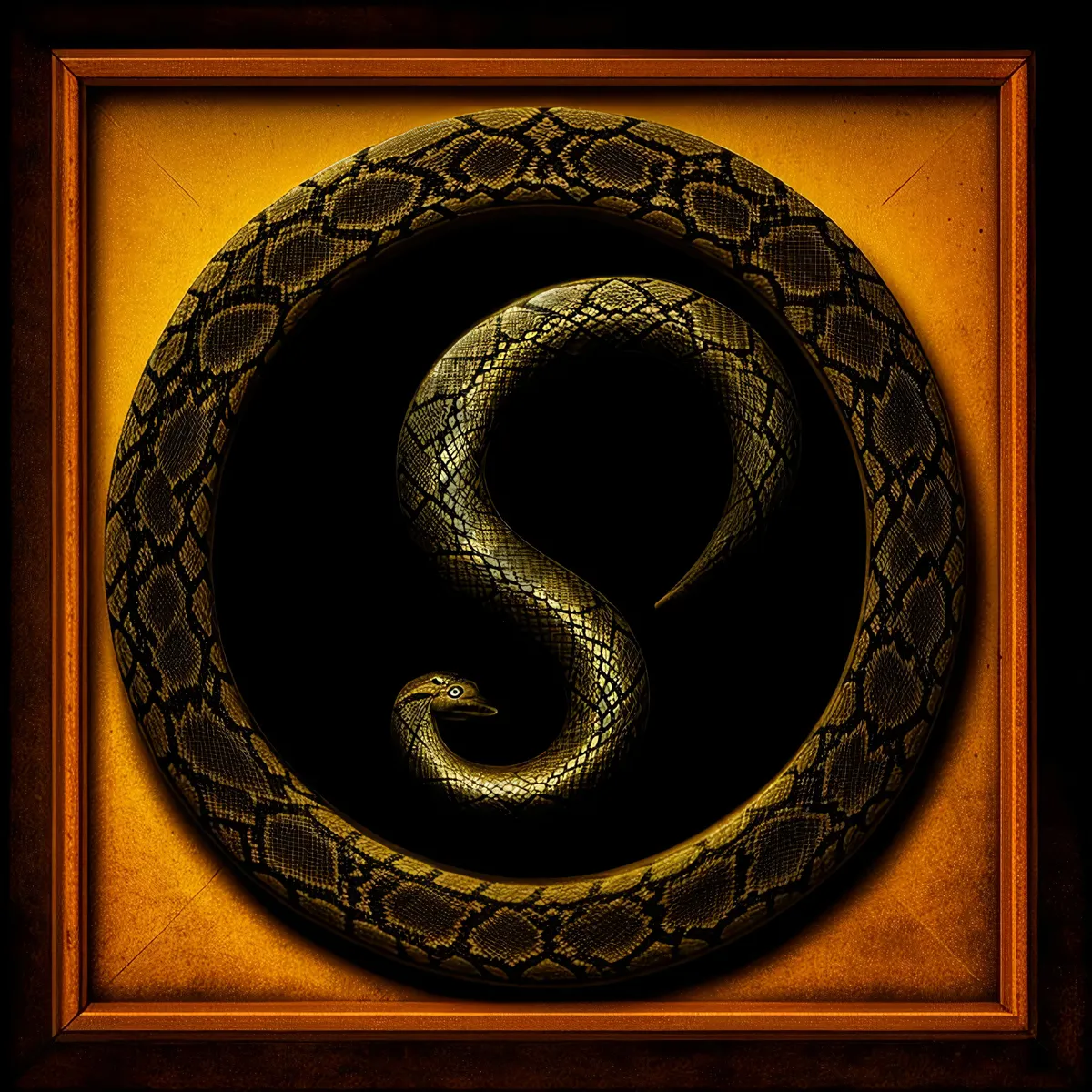 Picture of Arabesque Night Snake Design: Reptilian Visions