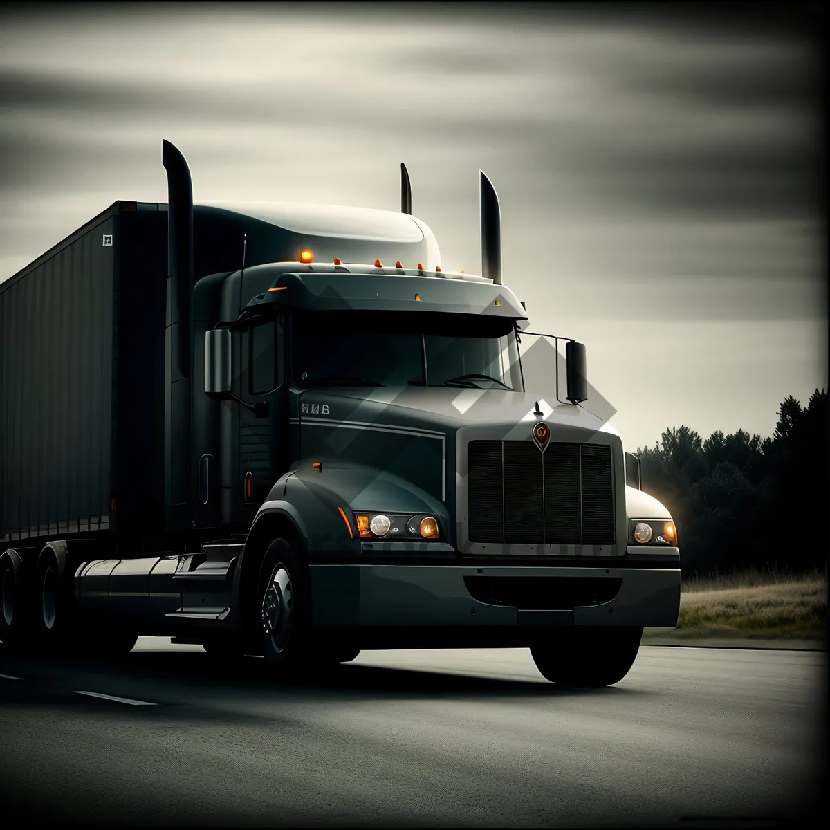 Picture of Highway Hauler: Fast and Efficient Trailer Truck Transportation