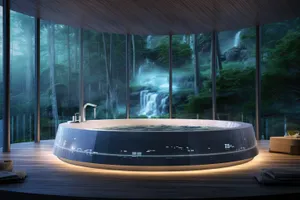 Luxury Resort Tub with Water Views