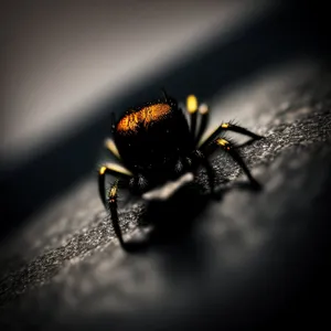 Yellow Garden Spider with Intricate Spider Web