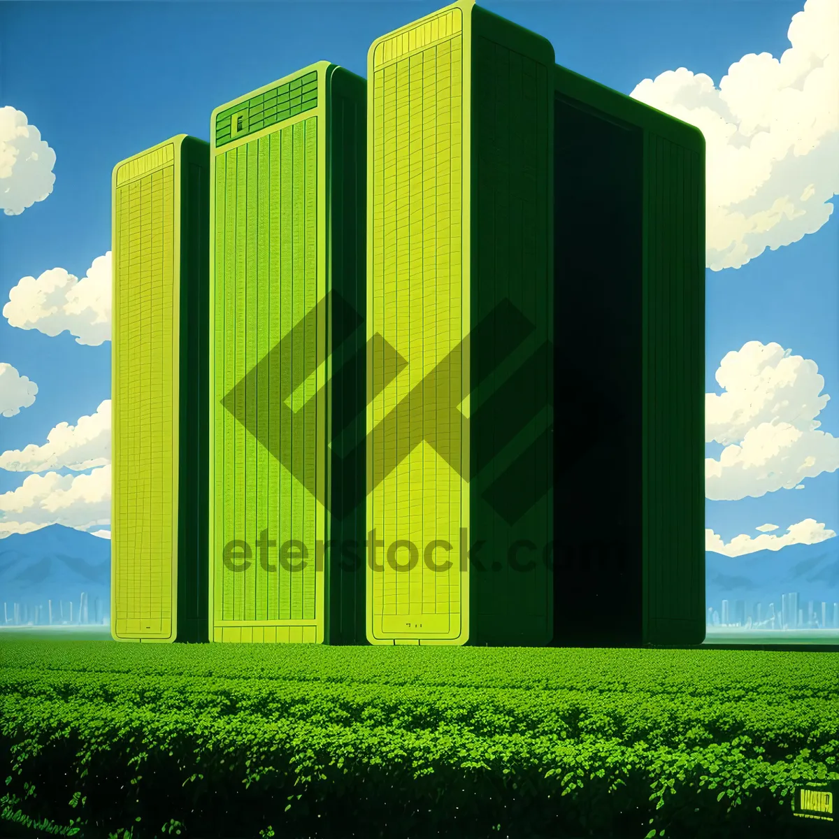 Picture of Scenic Countryside Landscape with Clear Skies