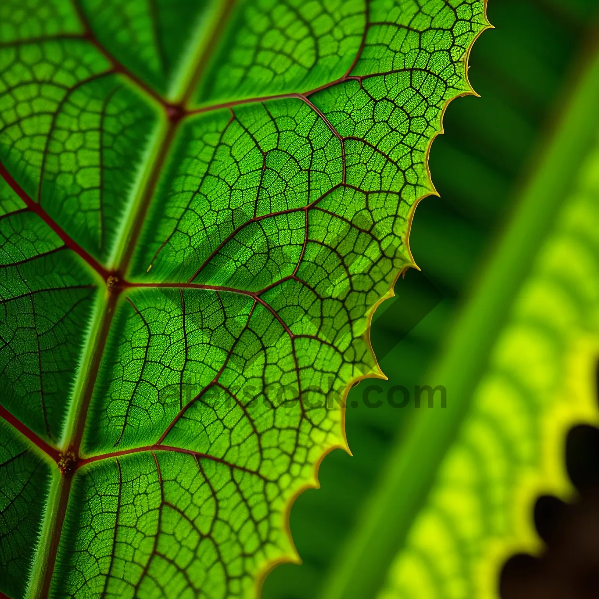 Picture of Vibrant Fern Leaves: Natural Botanical Growth in Spring