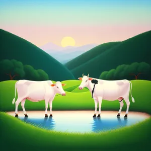 Summer Country Horizon - Vibrant Farm Landscape