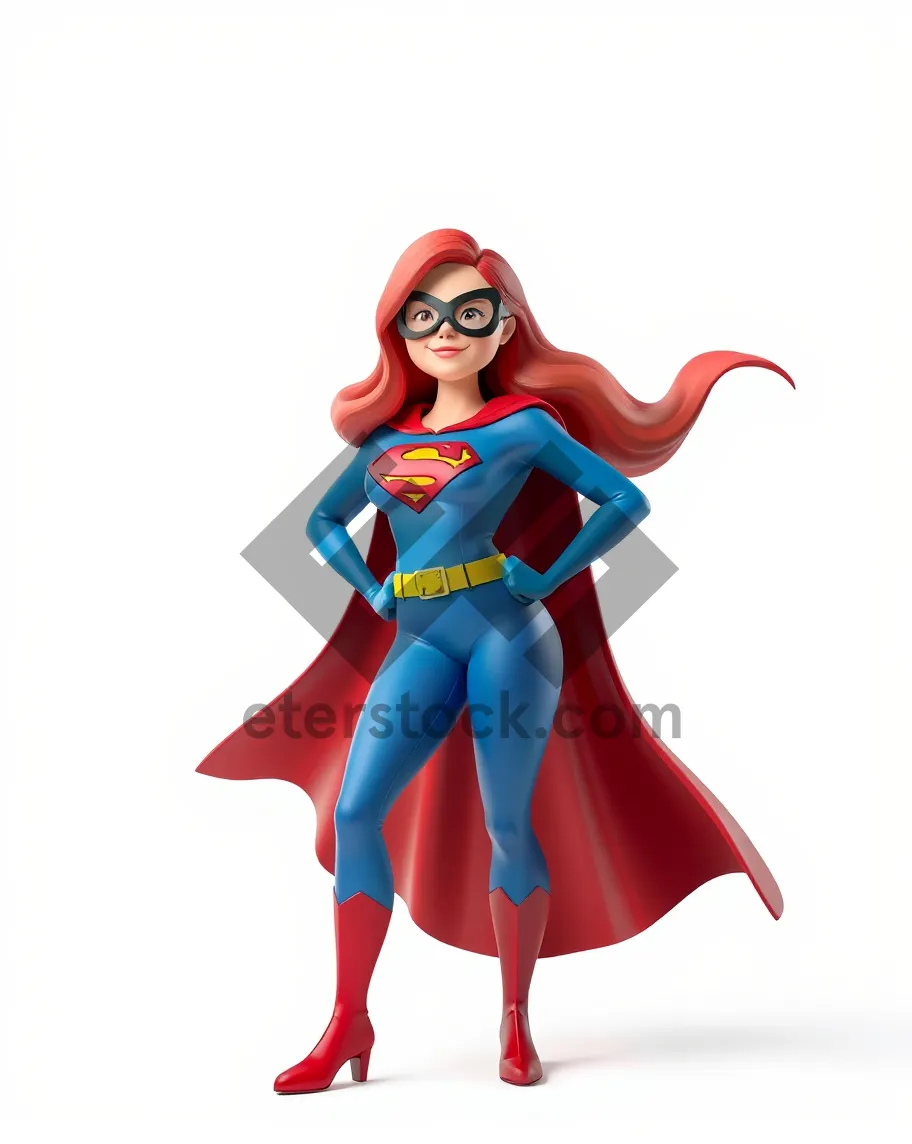 Picture of Fashionable cape cartoon art in silhouette