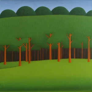 Vibrant Rainbow Art: Colorful Drawings with Pencils and Cactus Plant