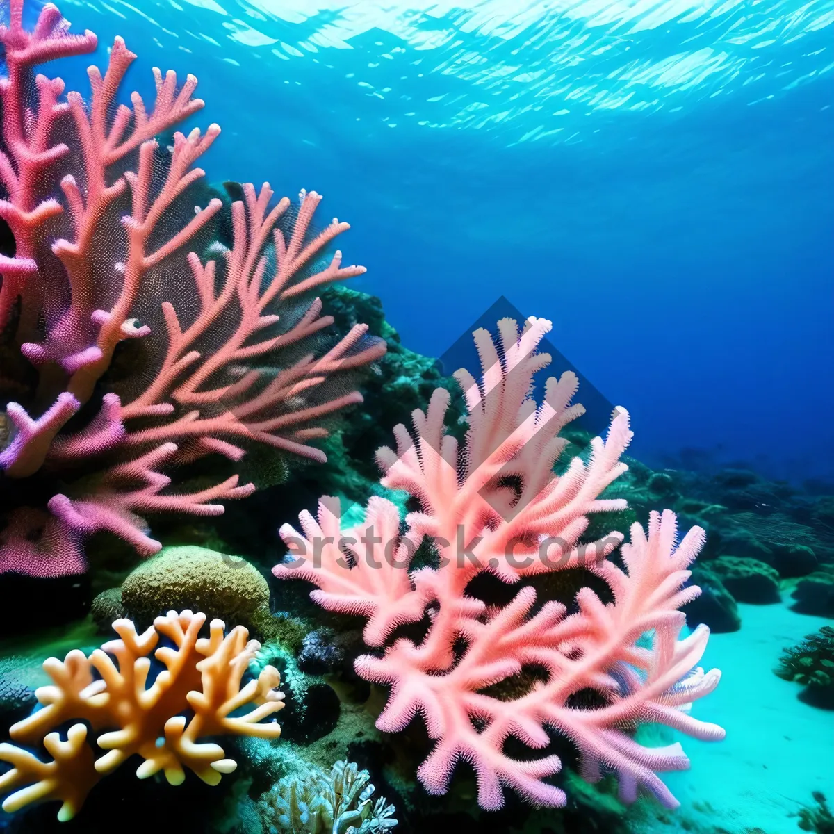 Picture of Colorful Tropical Reef with Anemone Fish