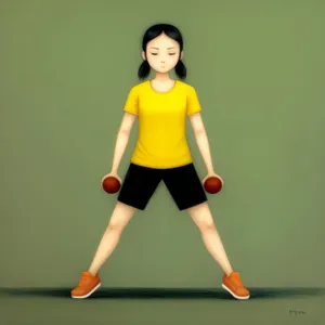 Fit athlete doing a sporty dance workout.