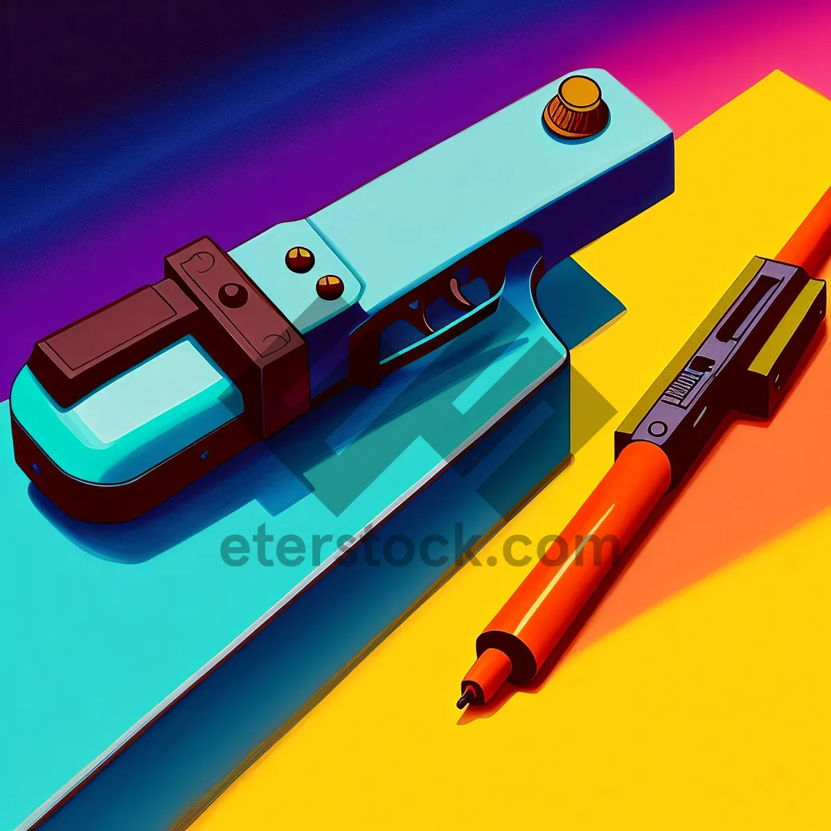 Picture of Colorful Writing Tools for Education and Office