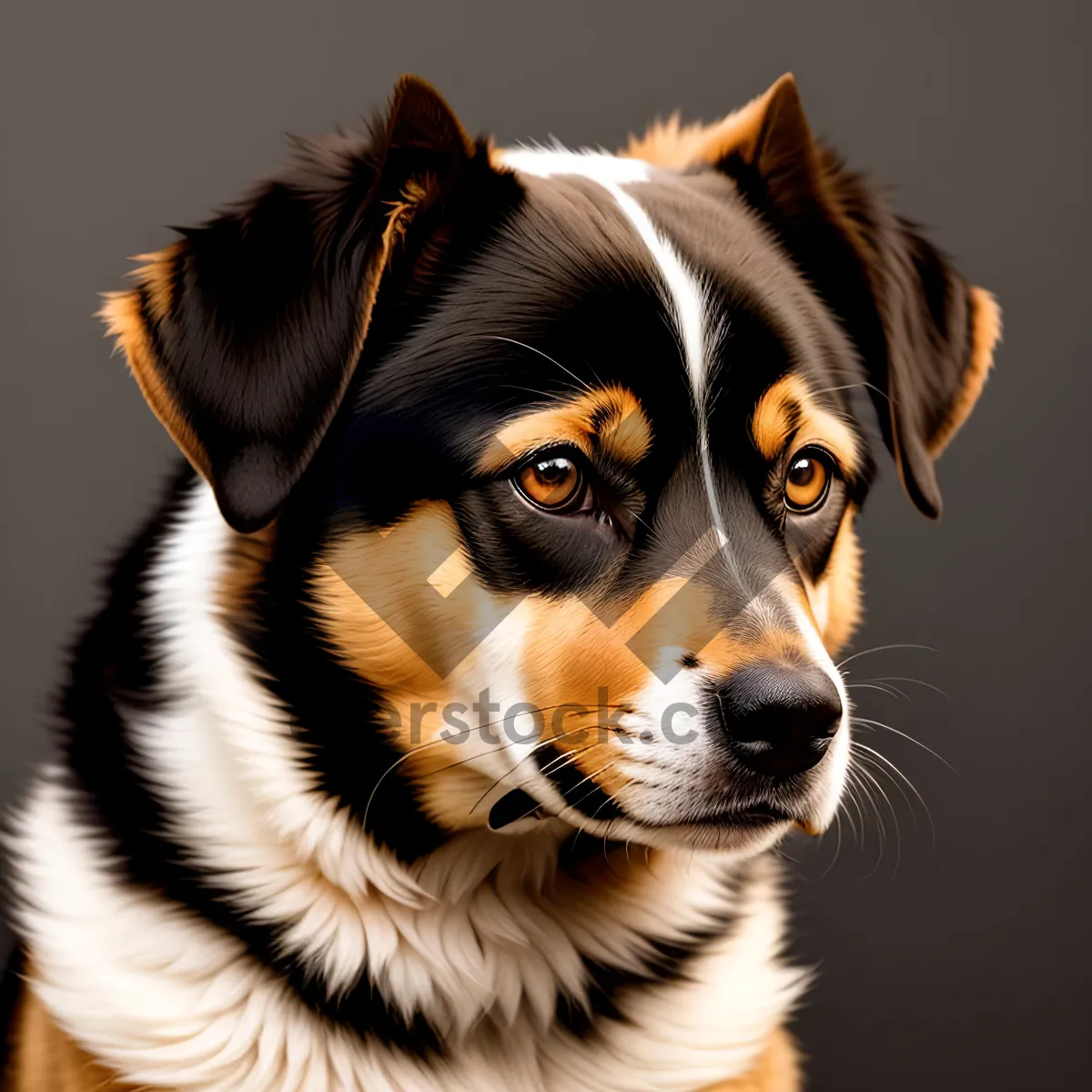 Picture of Adorable Border Collie Puppy: Purebred Canine Companion