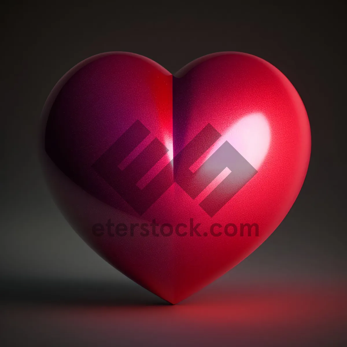 Picture of Shimmering Heart Button: A Vibrant Symbol of Love and Design