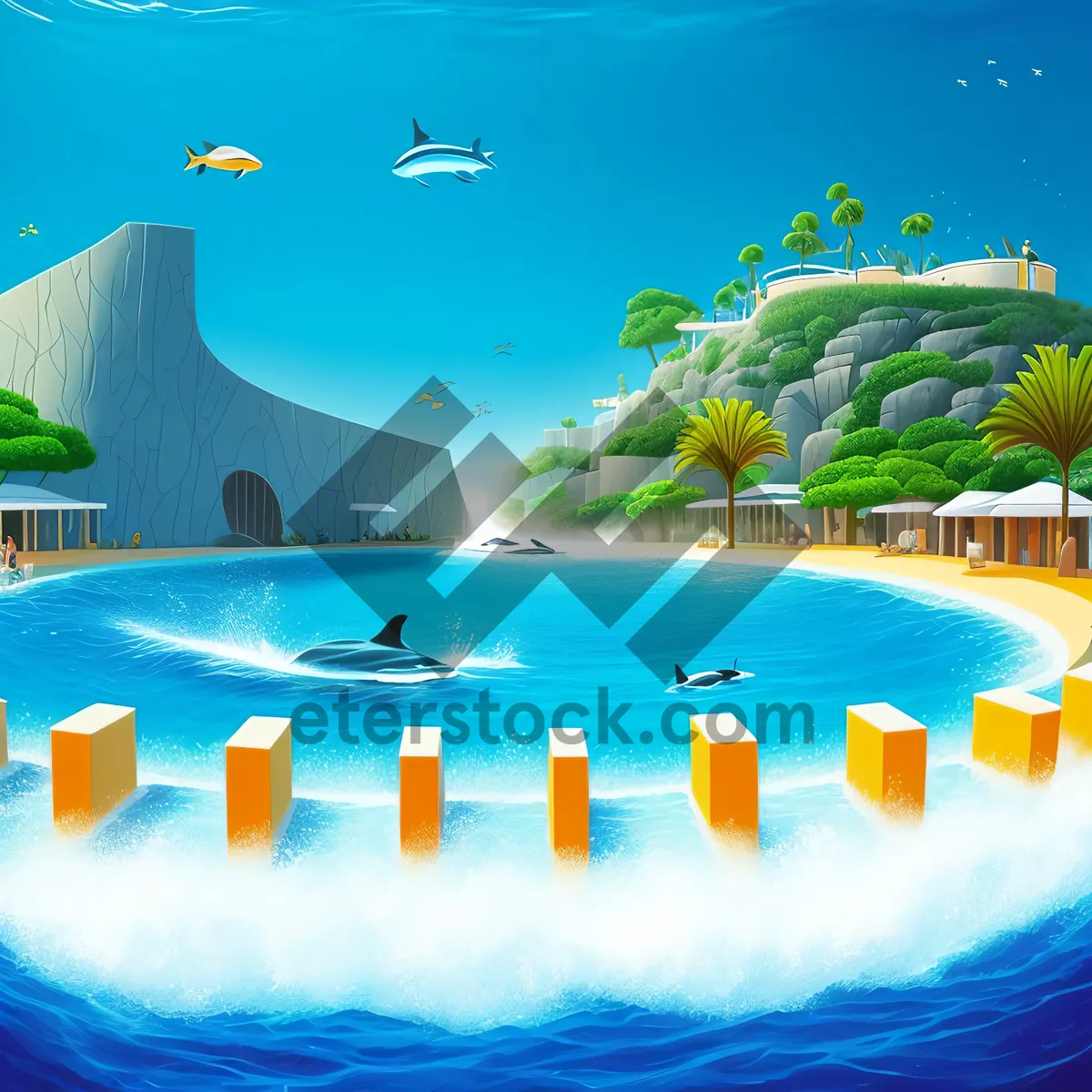 Picture of Exotic Paradise: Relaxing on a Sunny Tropical Beach