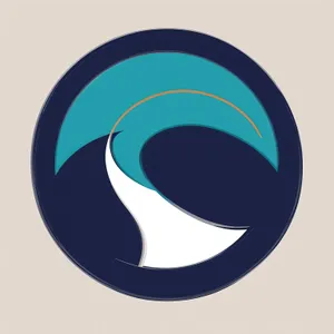 3D Circle Web Button Sign