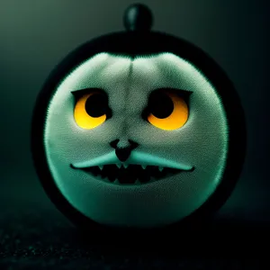 Spooky Jack-o'-Lantern with Piercing Eyes