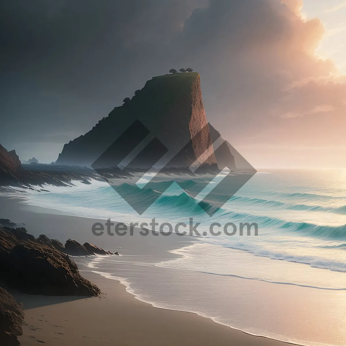 Picture of Turquoise Waves at Paradise Beach