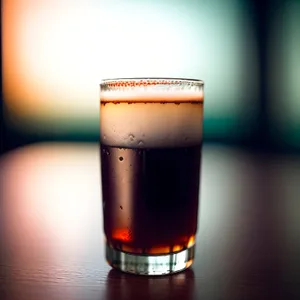 Frothy Lager in Glass, Ready to Drink