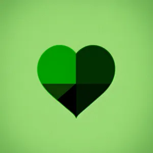 Artful Heart Symbol Design - Graphic Icon