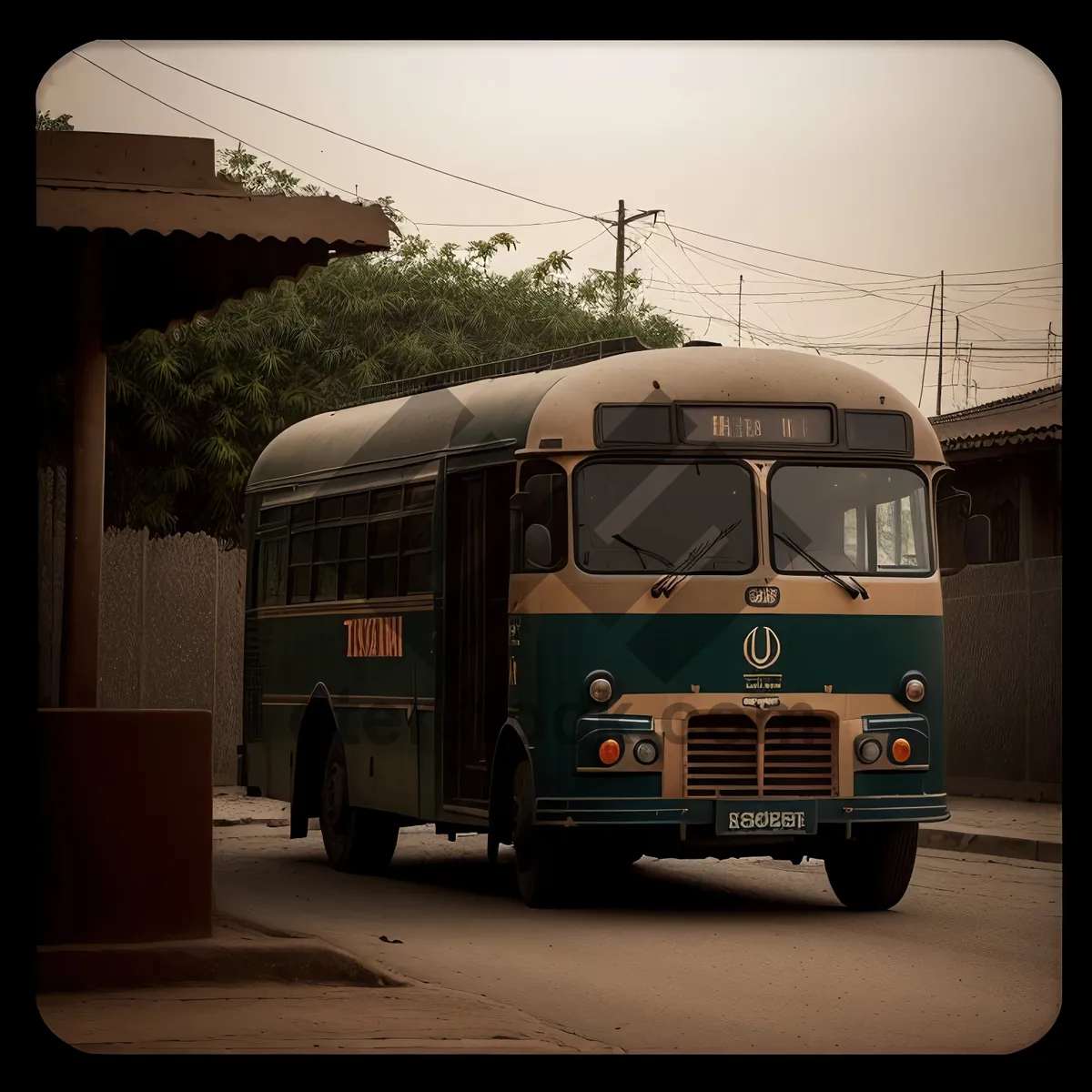 Picture of Road Transport: Shuttle Bus on Highway