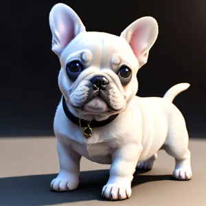 Cute Bulldog Puppy Portrait - Adorable Wrinkled Friend