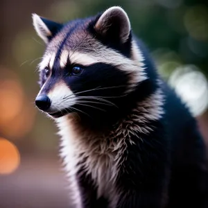 Furry feline kitten with captivating eyes