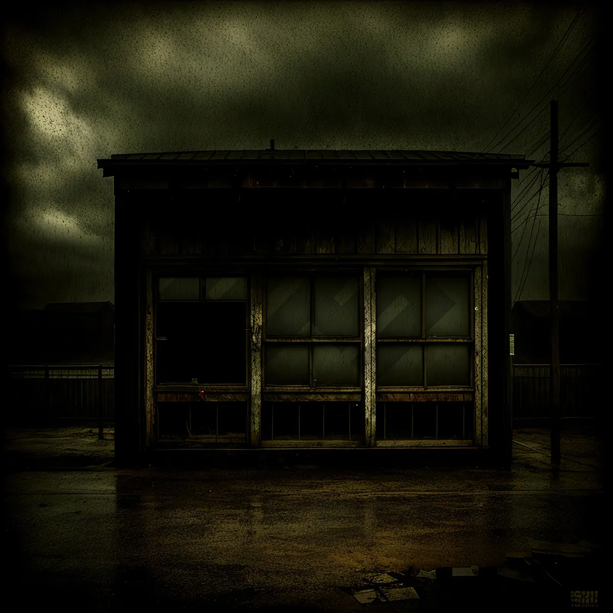 Picture of Old Prison Building with Broken Windows