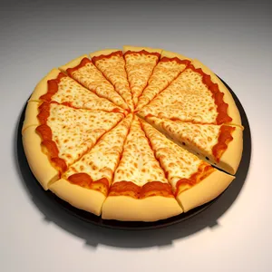 Delicious Pizza Slice with Citrus Toppings