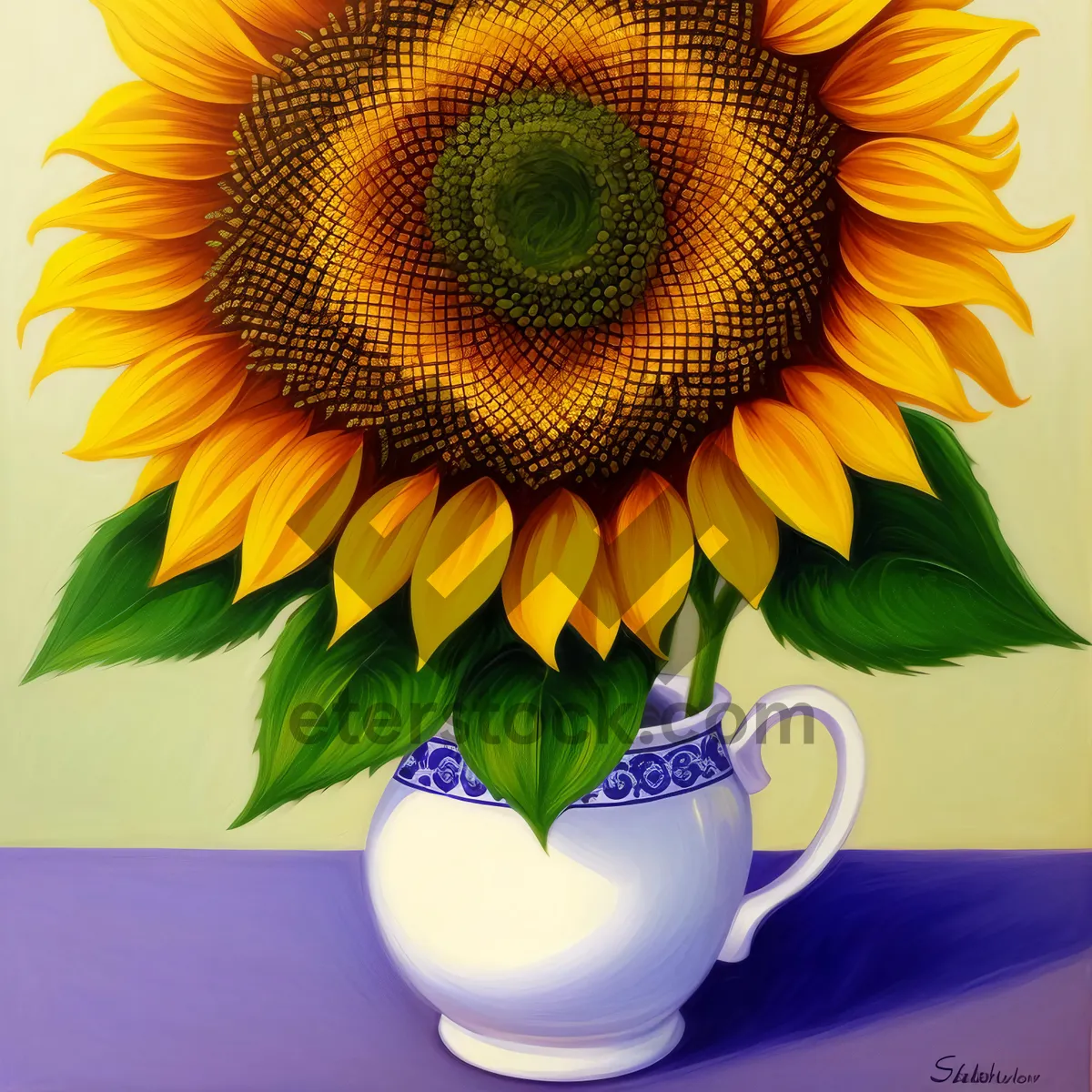 Picture of Sunflower Bloom in Vibrant Yellow