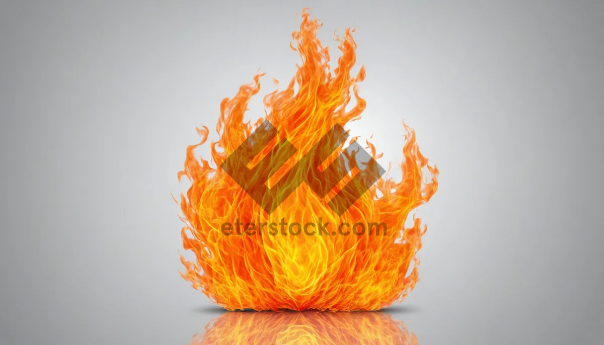 Picture of Fiery Orange and Yellow Flame Texture Design خير.