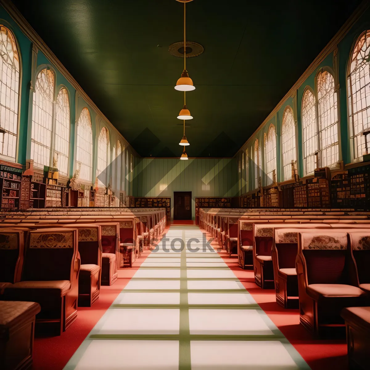 Picture of Grand Hall of an Old City Library