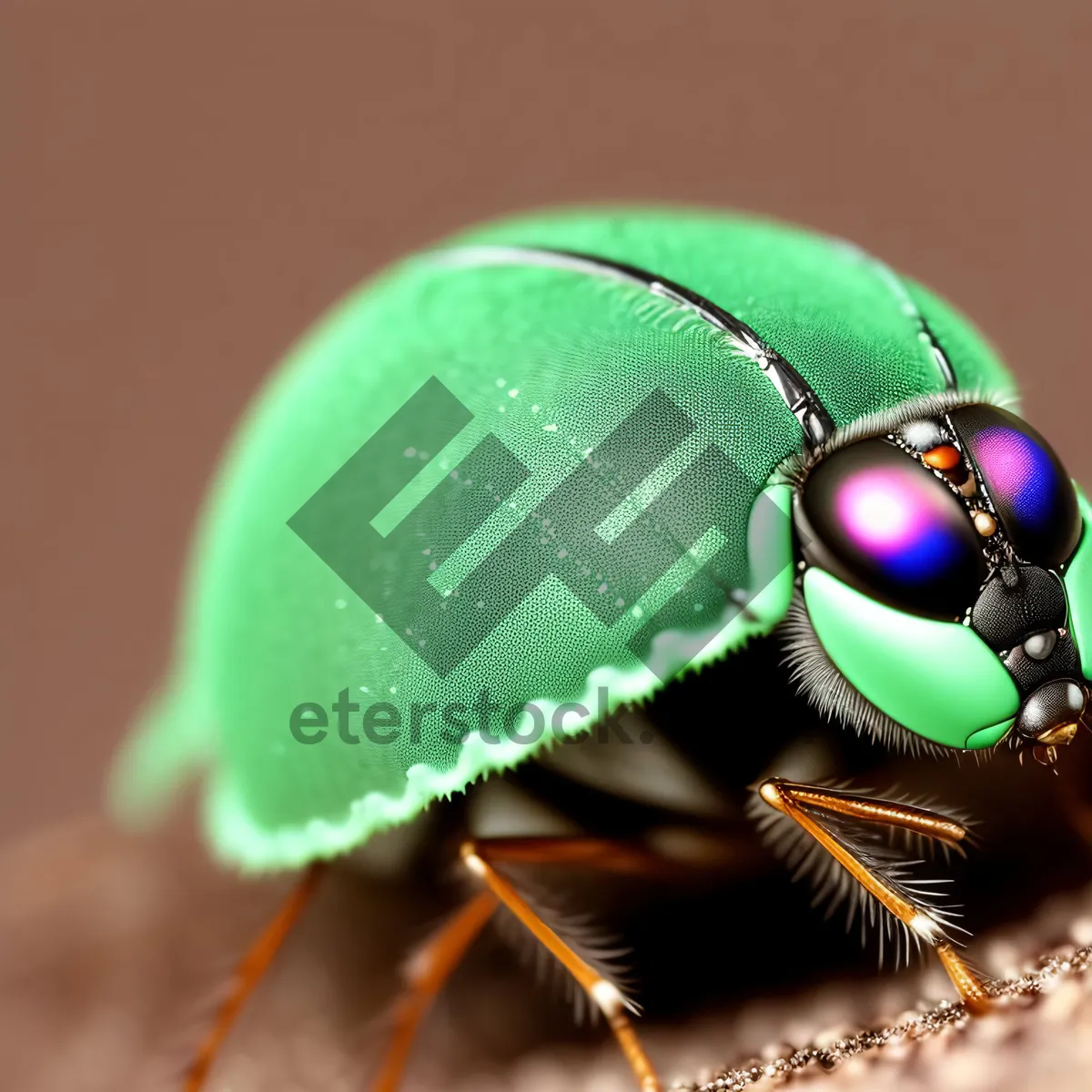 Picture of Spotted Ladybug Close-Up in the Garden