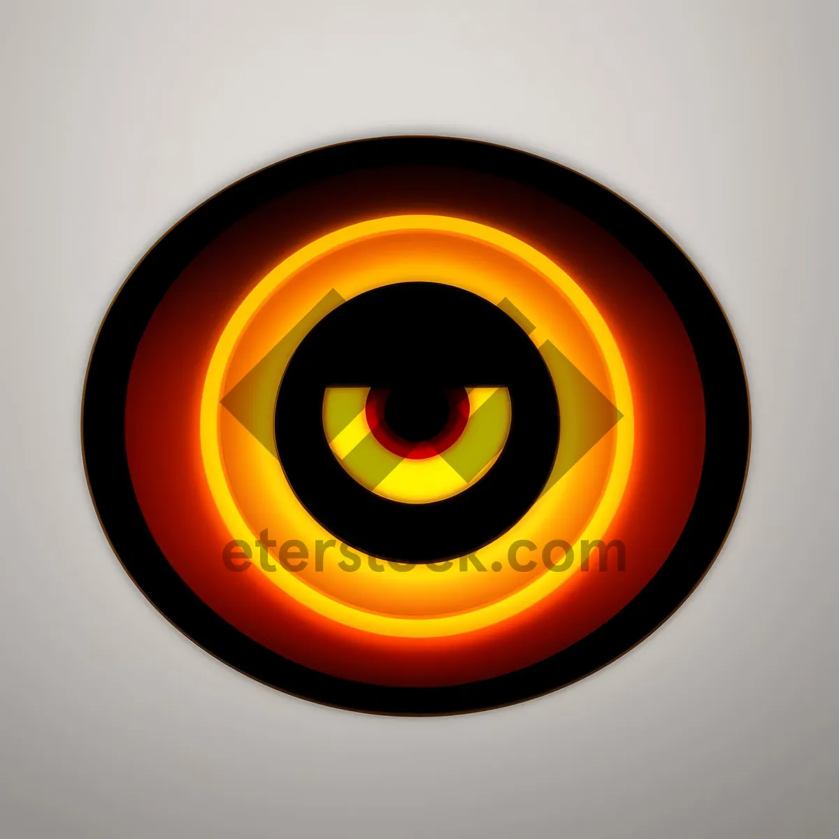 Picture of Blaze Circle Button: Shiny, Bright, 3D Symbol