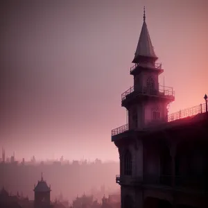 Old City Temple Tower: Historic Landmark with Ancient Architecture