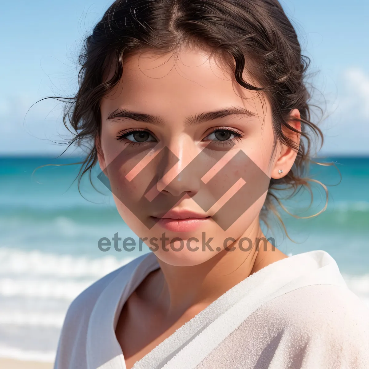 Picture of Smiling Businesswoman in Headset Providing Friendly Customer Service