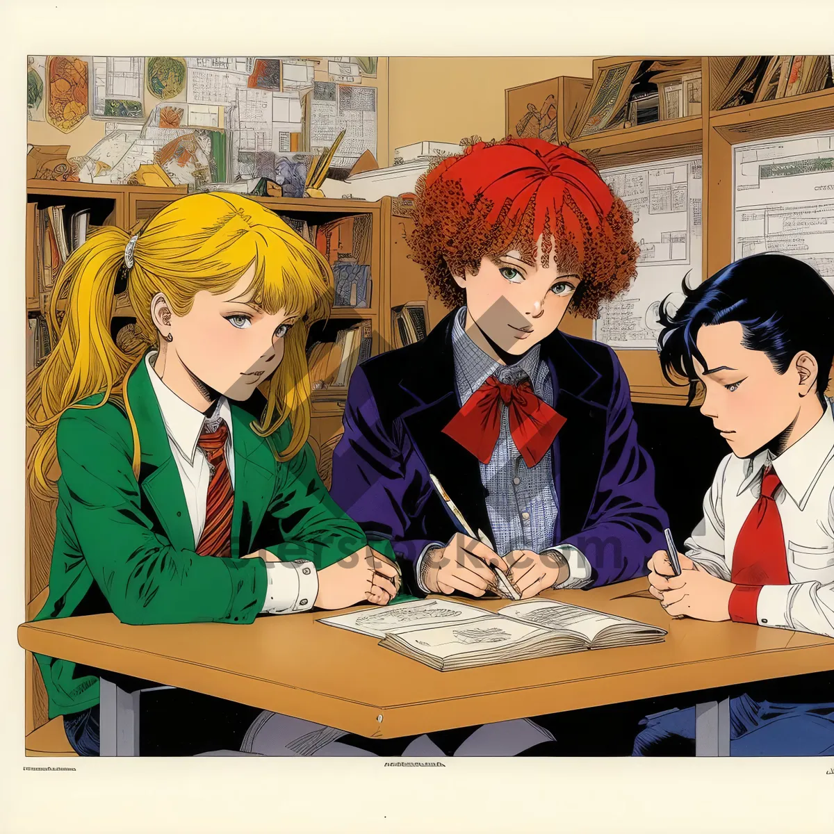 Picture of Professional team working together in modern office