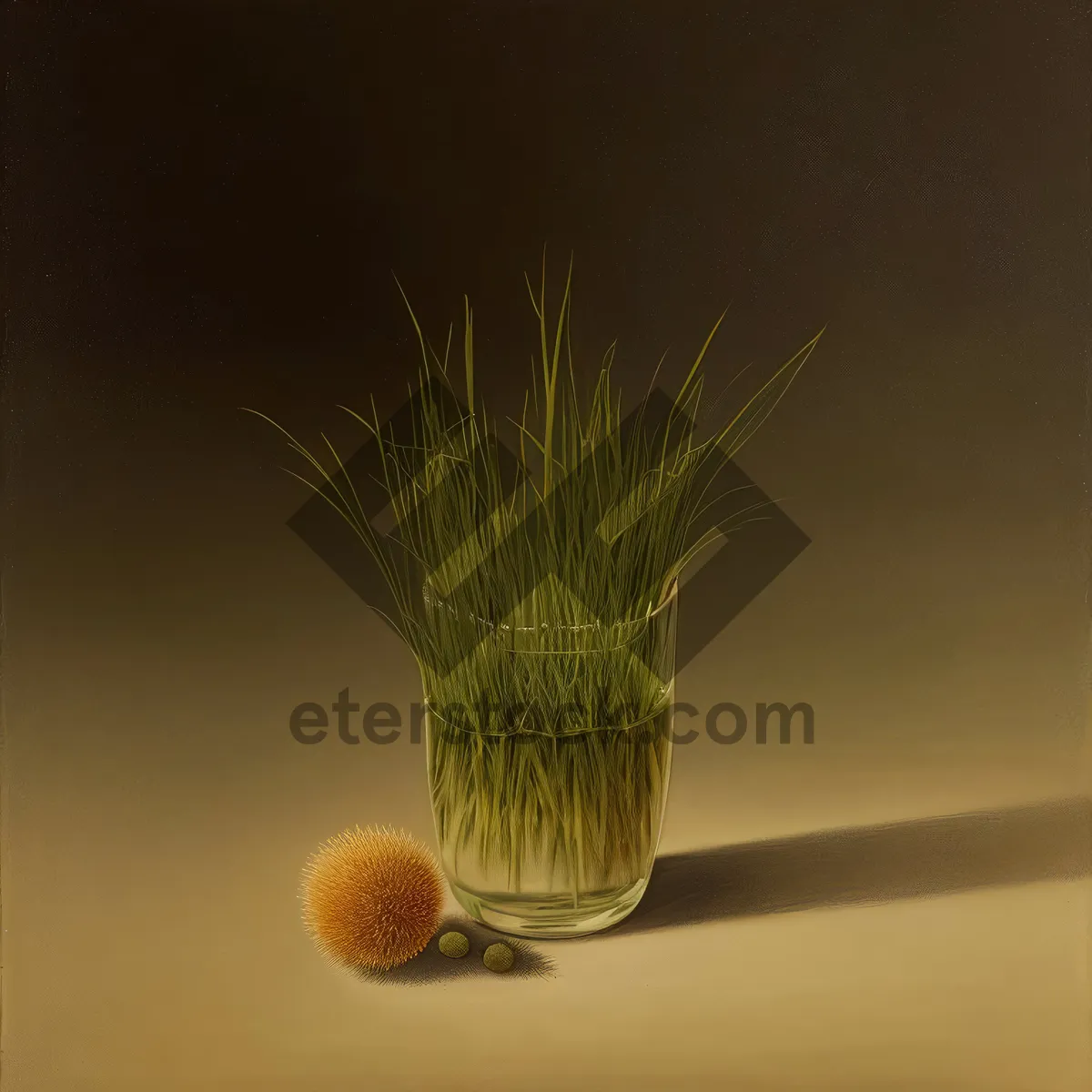 Picture of Wheat Bristle Shaving Brush on Plant