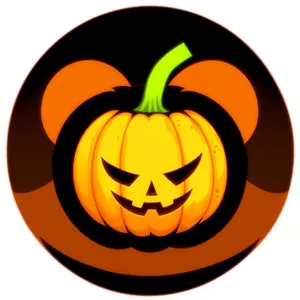 Glossy Pumpkin Icon Set - Web Symbol Collection