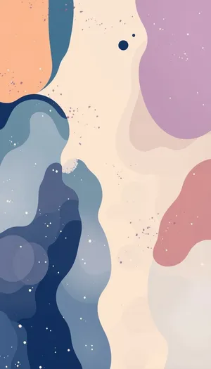 Snowy starry holiday card design wallpaper