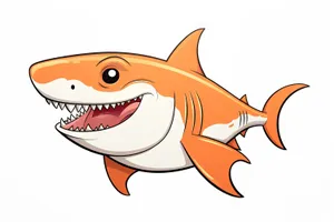 Cute Cartoon Swordfish Clip Art Drawing