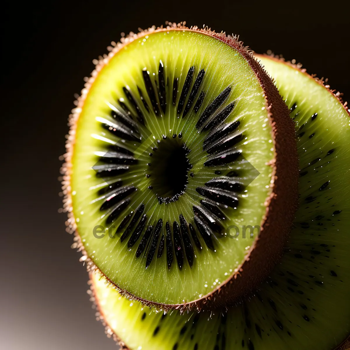 Picture of Fresh and Juicy Kiwi Slice - Healthy Tropical Fruit