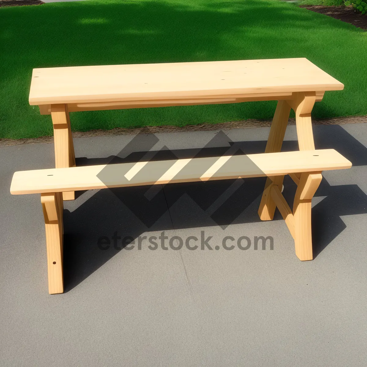 Picture of Wooden Footstool Seat - Versatile and Stylish Furniture
