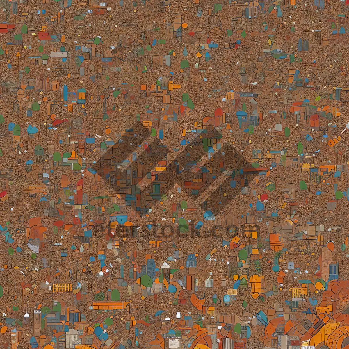 Picture of Colorful Jigsaw Puzzle Game Mosaic Art