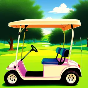 Golf Cart on Course