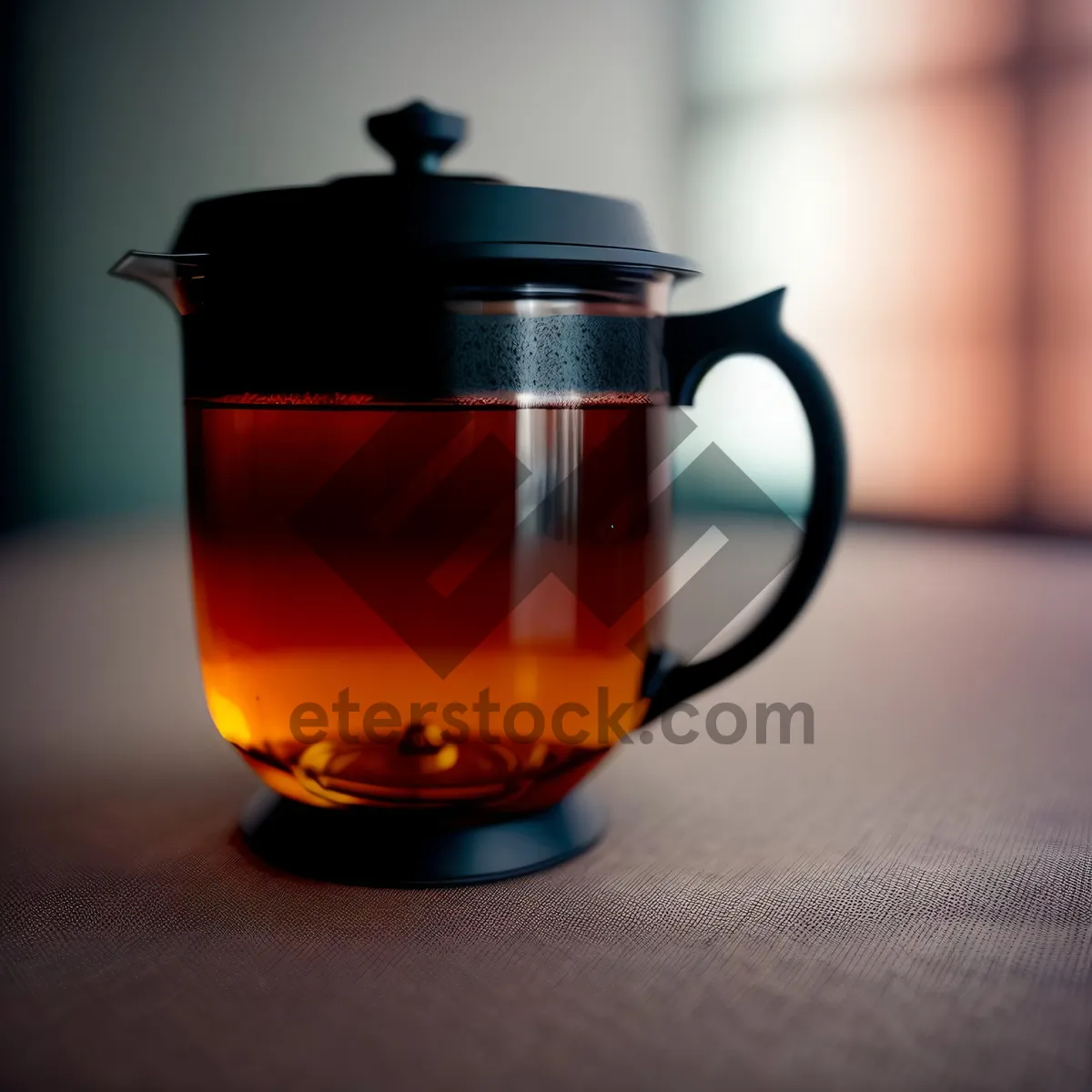 Picture of Hot Herbal Tea in a Ceramic Cup