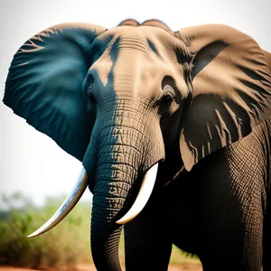 Majestic Tusker: Iconic South African Elephant in the Wild