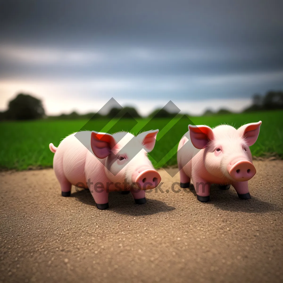 Picture of Pink Ceramic Piggy Bank for Saving Money