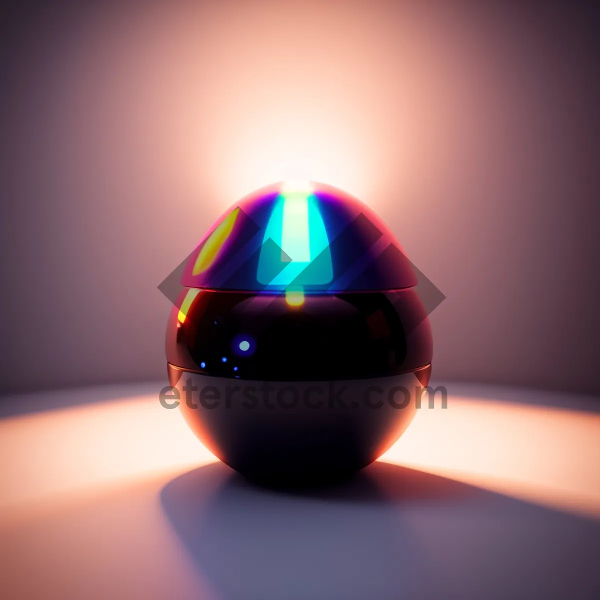 Picture of Shiny Glass Sphere Button - Vibrant Web Design Element