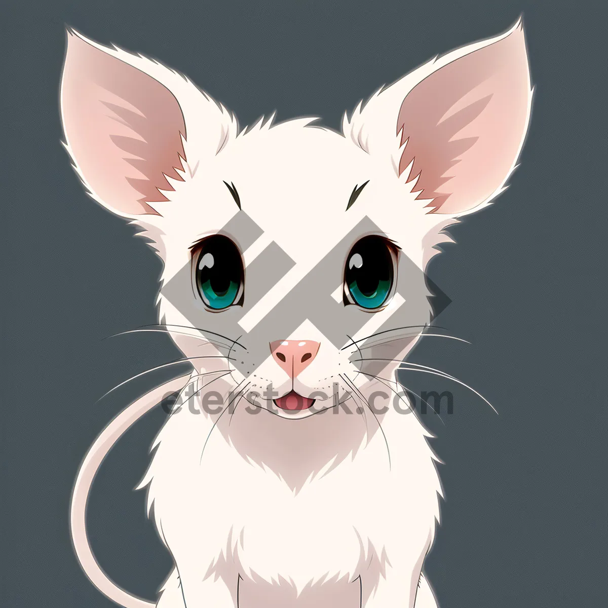 Picture of Cute Cartoon Rabbit Ear Clip Art