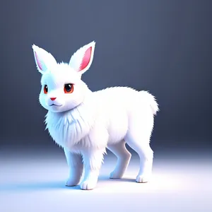 Fluffy Bunny with Cute Ears