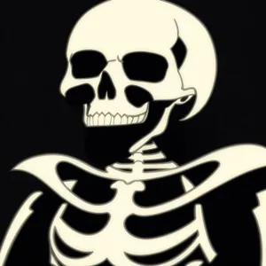 Poisonous Pirate Skull - Spooky Art Piece