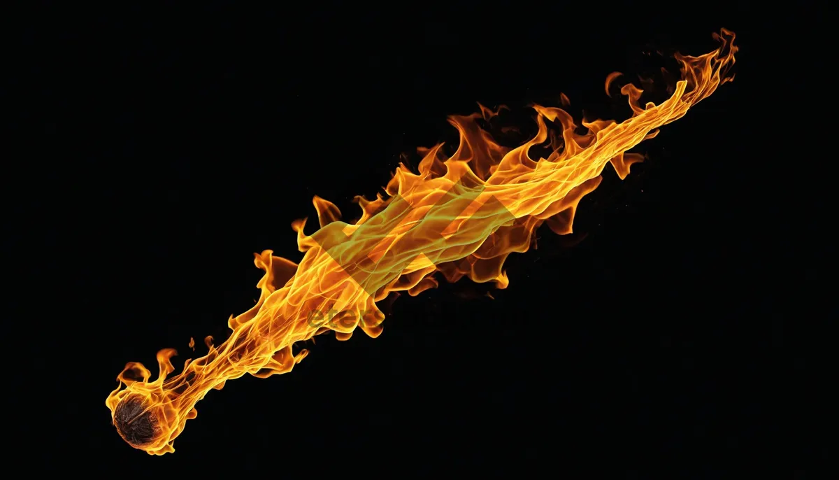 Picture of Energetic Blaze: Fiery Art Design with Light Motion.